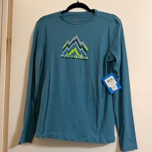 Columbia Women’s Small Long Sleeve Teal Shirt